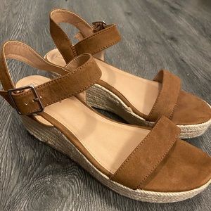 Brown Wedge Sandals